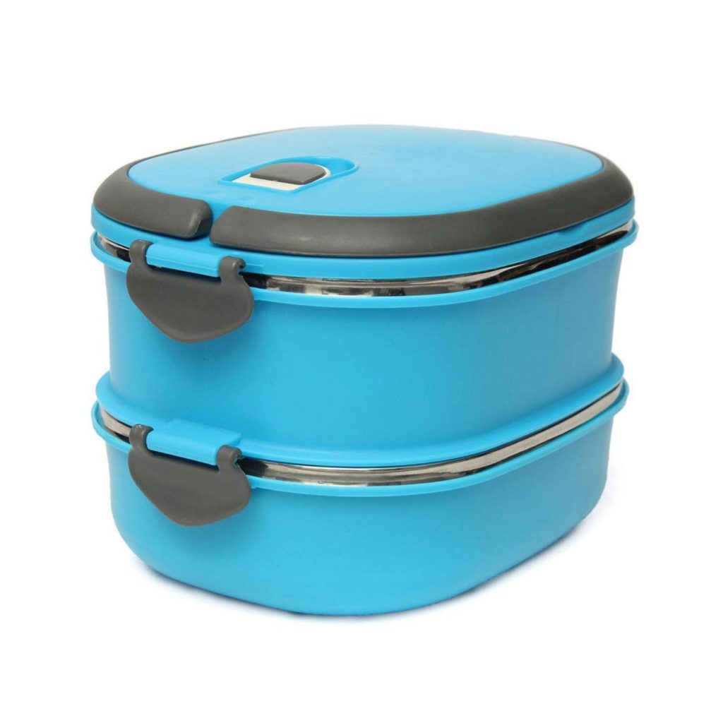 Stainless Steel Orange/Blue Lunch Box — Buy online at LunchBox.Sale