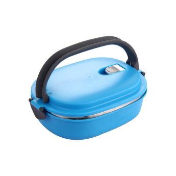 Blue Steel LunchBox With Handle