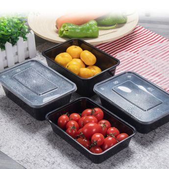 Set of 10 Black Disposable Food Containers — Buy online at