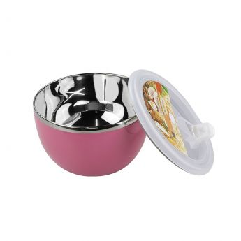 Opened Pink Soup Bowl