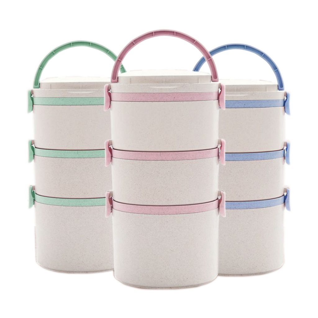 Whet Straw Lunch Box Tower