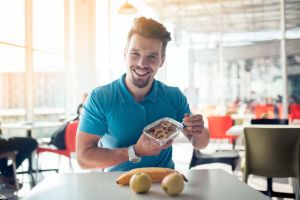 Mens Smiles with LunchBox