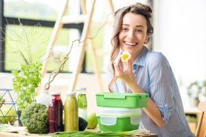 Women Eating Lunch Box