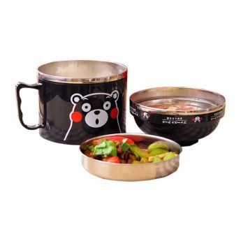 Japanese Style Bear Thermos with Handle