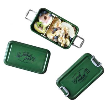 Lunch Box with Food Green Color